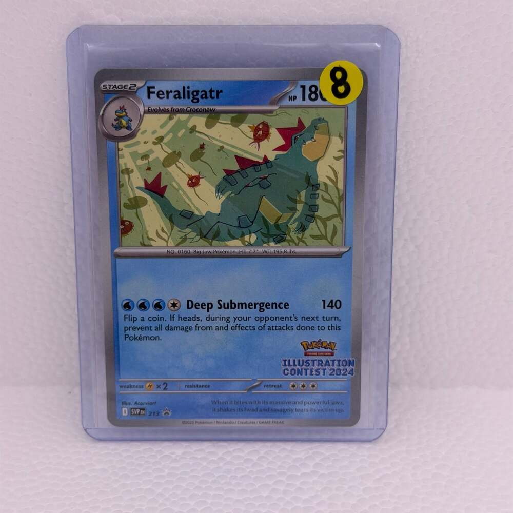 Feraligatr #213 - Illustration Contest 2024 Black Star Promo - Pokemon Card